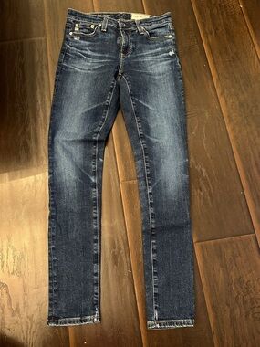 AG Adriano Goldschmied Dark Indigo Legging Ankle Jeans
